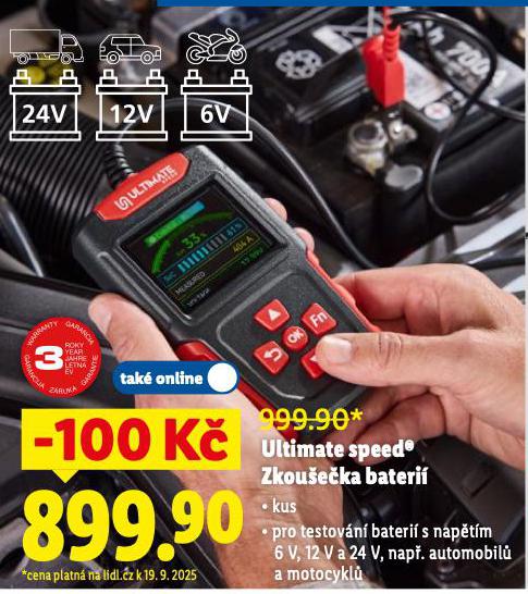 ULTIMATE SPEED ZKOUEKA BATERI