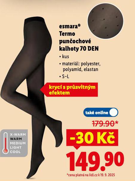 ESMARA TERMO PUNOCHOV KALHOTY