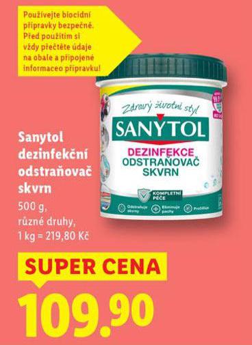 SANYTOL DEZINFEKN ODSTRAOVA SKVRN