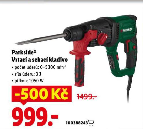 PARKSIDE VRTAC A SEKAC KLADIVO