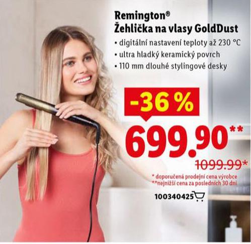 REMINGTON EHLIKA NA VLASY GOLDDUST