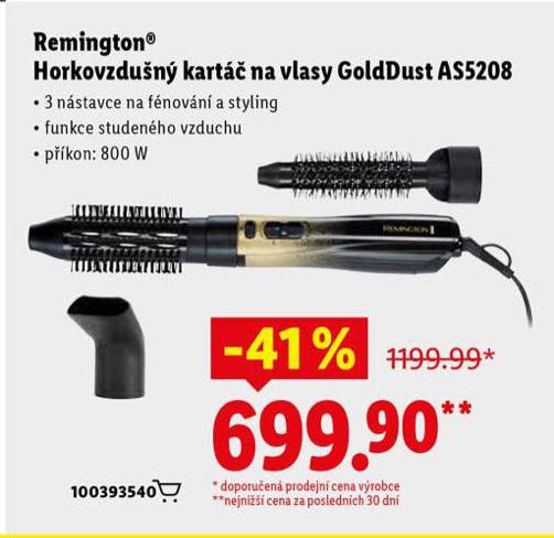 REMINGTON HORKOVZDUN KART NA VLASY GOLDDUST
