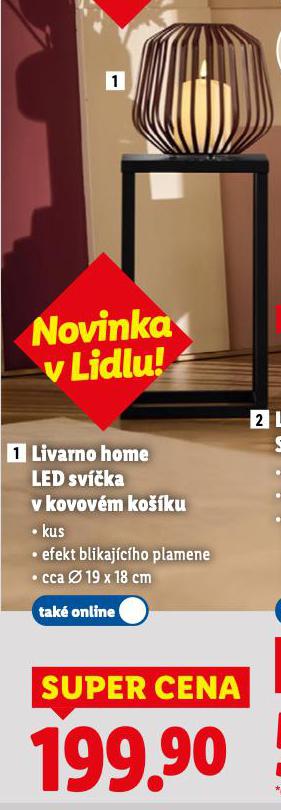 LIVARNO HOME LED SVKA V KOVOVM KOKU