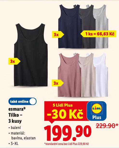 ESMARA TLKO - 3 KUSY