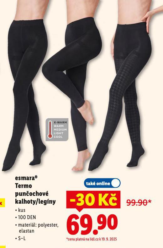 ESMARA TERMO PUNOCHOV KALHOTY