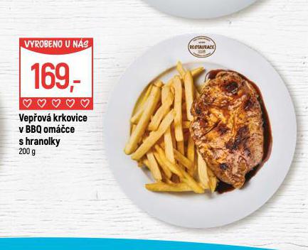 VEPOV KRKOVICE V BBQ OMCE S HRANOLKY