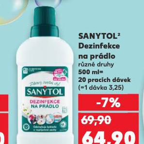 SANYTOL DEZINFEKCE NA PRDLO