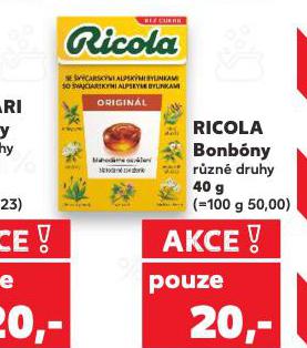 RICOLA BONBONY