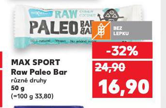 MAX SPORT RAW PALEO BAR