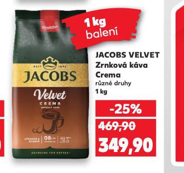 JACOBS VELVET ZRNKOV KVA CREMA