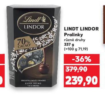 LINDT LINDOR PRALINKY