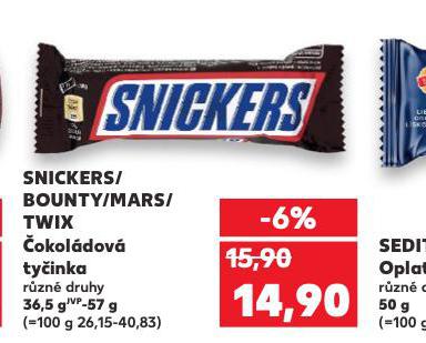 SNICKERS / BOUNTY / MARS / TWIX