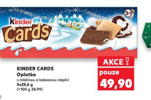 KINDER CARDS OPLATKA