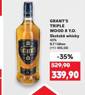 GRANTS TRIPLE WOOD 8 Y.O.