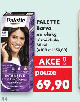 PALETTE BARVA NA VLASY
