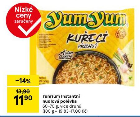 YUM YUM INSTATN NUDLOV POLVKA
