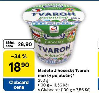 MADETA JIHOESK TVAROH POLOTUN