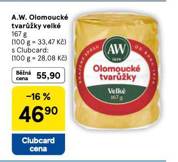 A.W. OLOMOUCK TVARَKY VELK