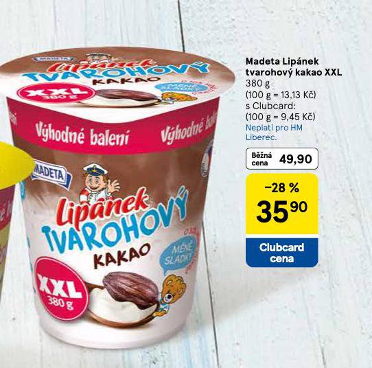 MADETA LIPNEK TVAROHOV KAKAO XXL