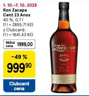 RON ZACAPA CENT 23 ANOS