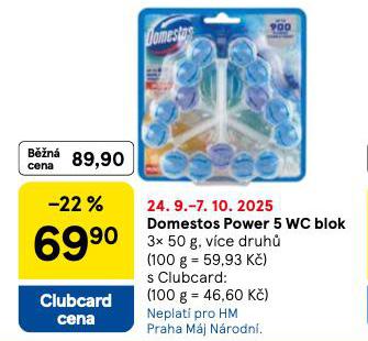 DOMESTOS POWER 5 WC BLOK