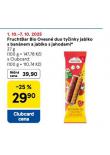 FRUCHTBAR BIO OVESN DUO TYINKY JABLKO S BANNEM A JABLKO S JAHODAMI