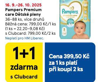 PAMPERS PREMIUM CARE DTSK PLENY