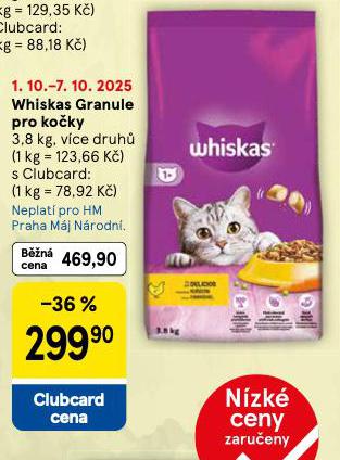 WHISKAS GRANULE PRO KOKY