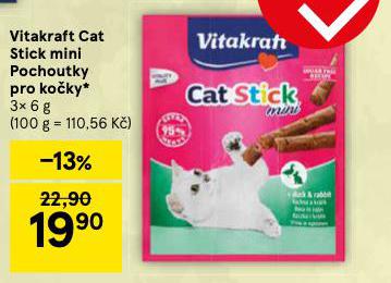 VITAKRAFT CAT STICK MINI POCHOUTKY PRO KOKY