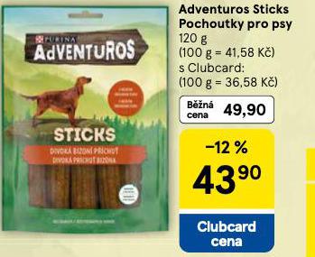 ADVENTUROS STICKS POCHOUTKY PRO PSY