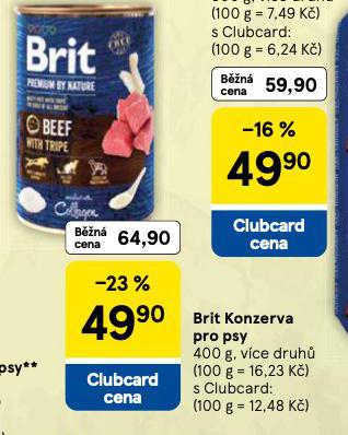 BRIT KONZERVA PRO PSY