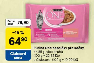 PURINA ONE KAPSIKY PRO KOKY