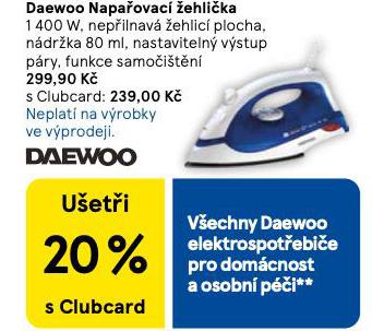 DAEWOO NAPAOVAC EHLIKA