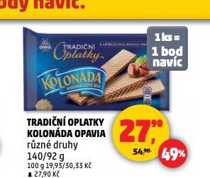OPAVIA KOLONDA TRADIN OPLATKY