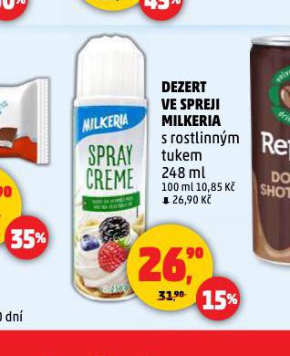 DEZERT VE SPREJI MILKERIA