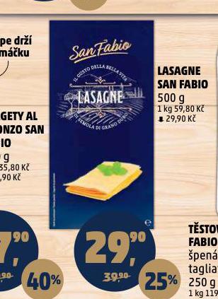 LASAGNE SAN FABIO