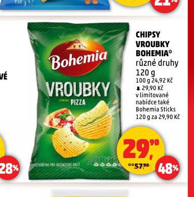 CHIPSY VROUBKY BOHEMIA
