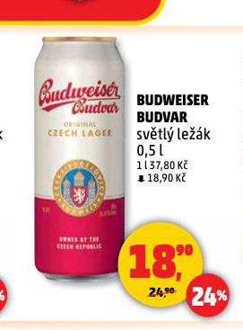 PIVO BUDWEISER BUDVAR