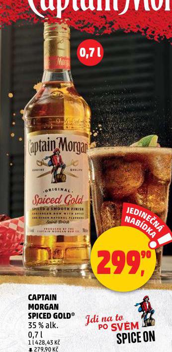 CAPTAIN MORGAN SPICED GOLD