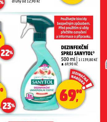 SANYTOL DEZINFEKN SPREJ