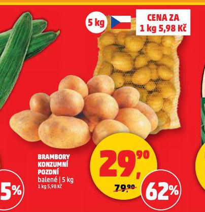 BRAMBORY KONZUMN POZDN