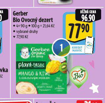 GERBER BIO OVOCN DEZERT