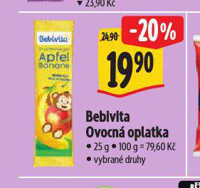 BEBIVITA OVOCN OPLATKA