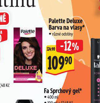 PALETTE BARVA NA VLASY