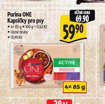 PURINA ONE KAPSIKY PRO PSY