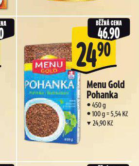 MENU GOLD POHANKA