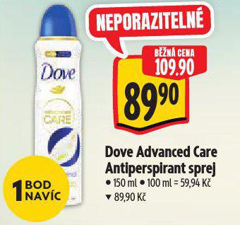 DOVE ADVANCED CARE ANTIPERSPIRANT SPREJ