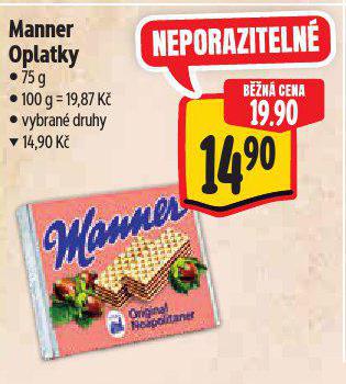 MANNER OPLATKY