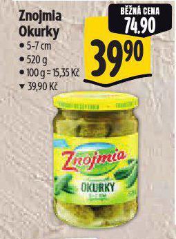 ZNOJMIA OKURKY