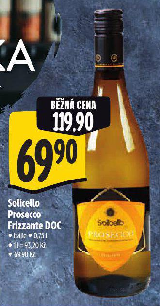 SOLICELLO PROSECCO DRIZZANTE DOC